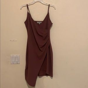 wrap body con dress